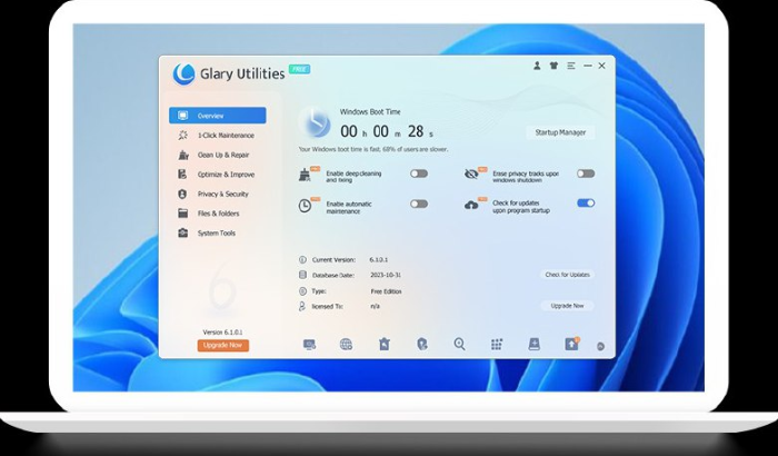 【PC系统优化软件】Glary Utilities (系统优化工具) v6.21.0.25 专业便携版 windows(图1)