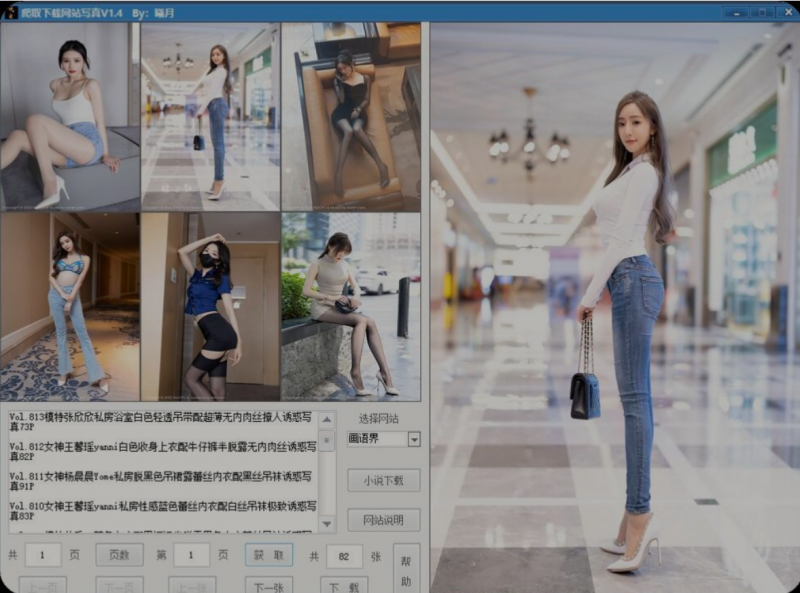 【PC端】春节版 爬取下载网站写真v2.8 便携版/支持超多写真网站(图1)