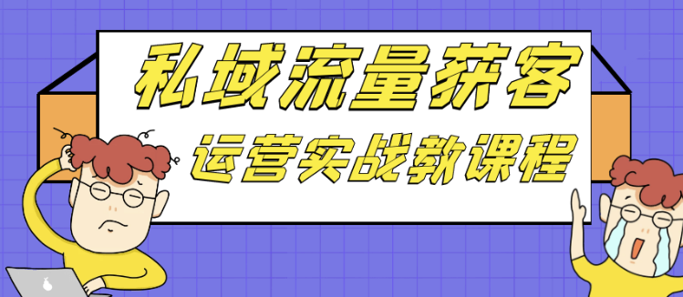 私域流量获客运营实战教课程 【1.2GB】