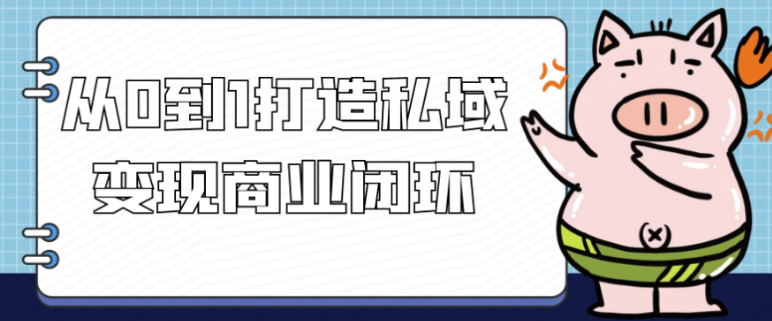 从0到1打造私域变现商业闭环 【519MB】(图1)